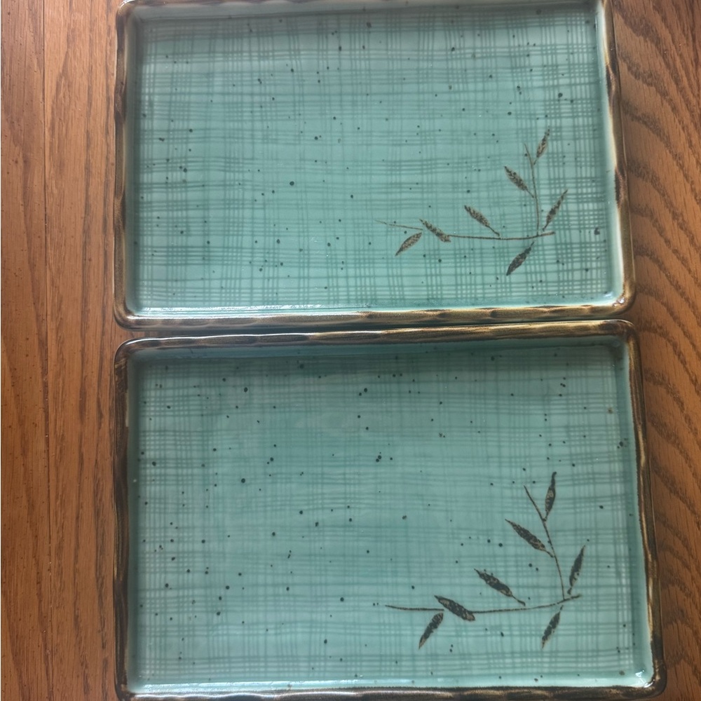 Elegant Green Ceramic Sushi plates Japan